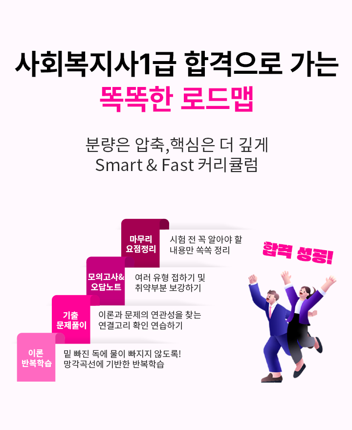 사회복지사1급 합격으로 가는 똑똑한 로드맵